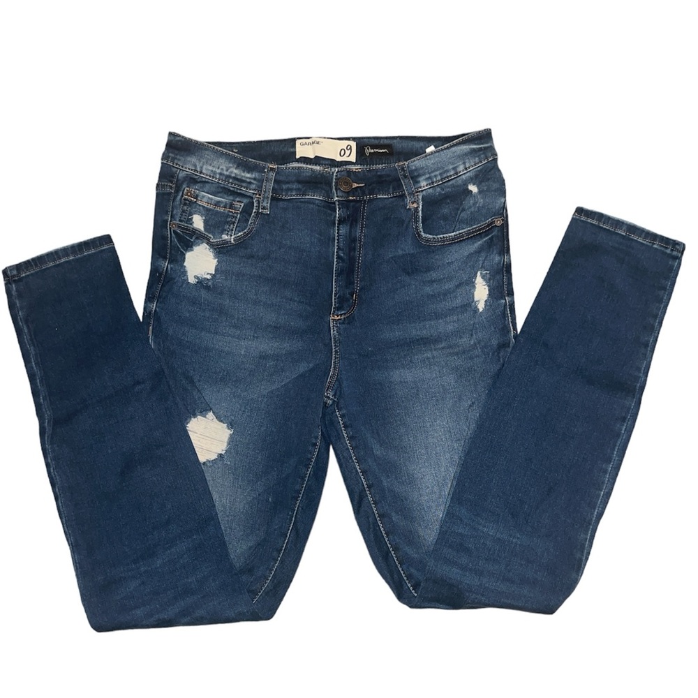 Garage ripped skinny jeans